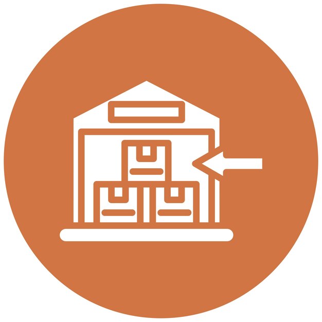 Estilo del icono de importación de diseño vectorial