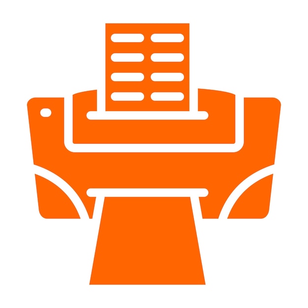 Estilo del icono de la impresora de diseño vectorial
