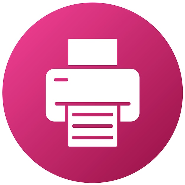 Estilo del icono de la impresora de diseño vectorial