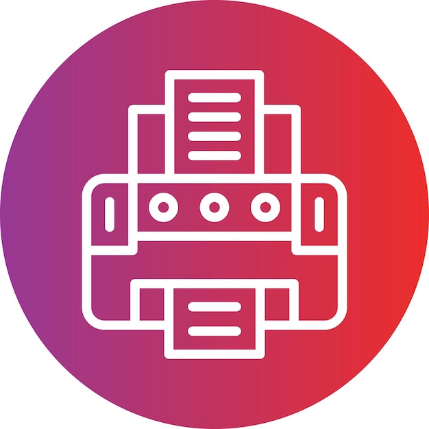 Estilo del icono de la impresora de ingeniería