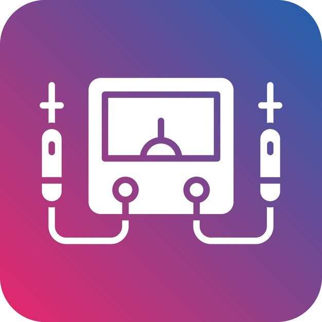 Estilo del icono del indicador de tensión de diseño vectorial