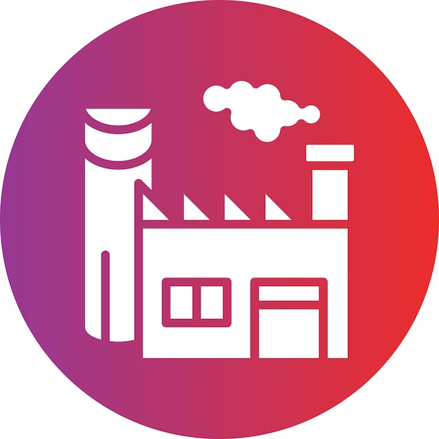 Vector estilo del icono de la industria