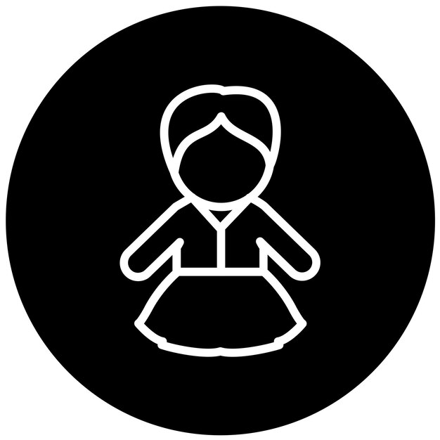 Estilo del icono infantil del diseño vectorial