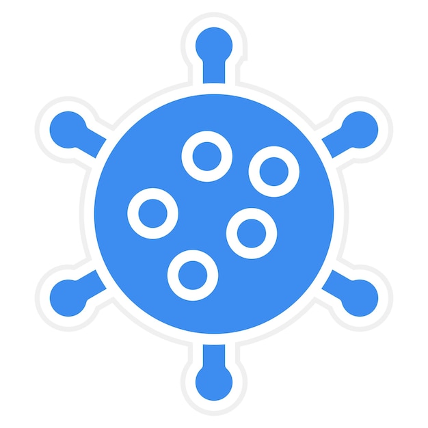 Estilo del icono de la infección por diseño vectorial