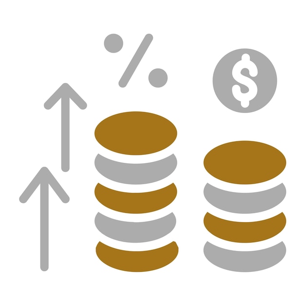Estilo del icono de inflación del diseño vectorial