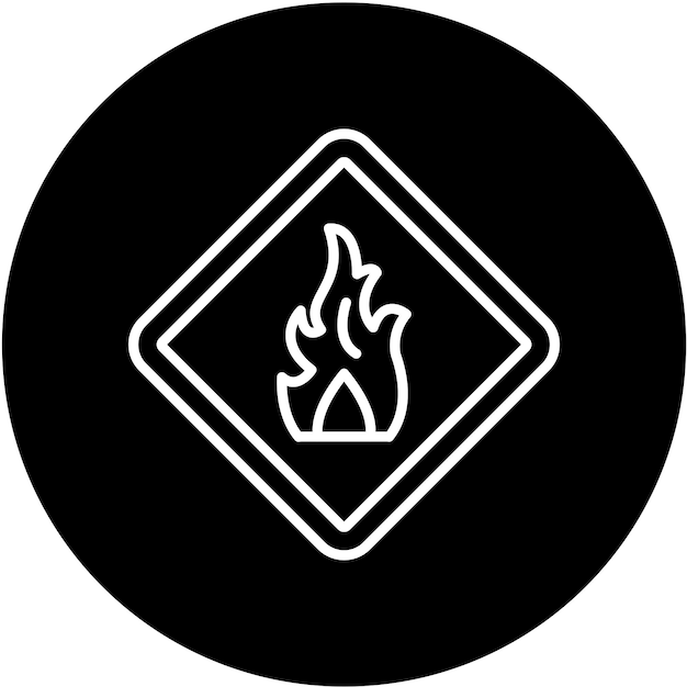 Estilo de icono inflamable