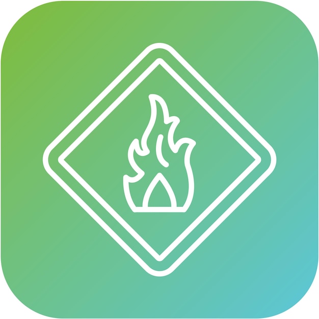 Estilo de icono inflamable