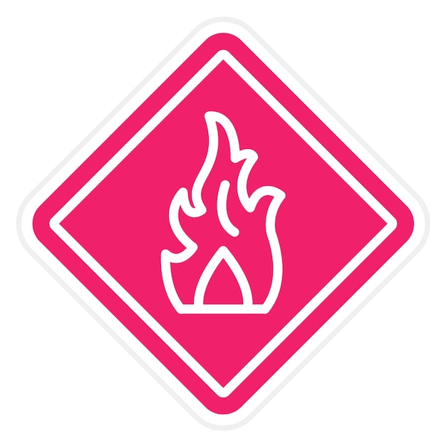 Estilo de icono inflamable