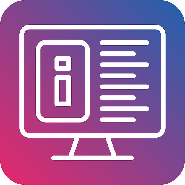 Estilo del icono de la información de diseño vectorial