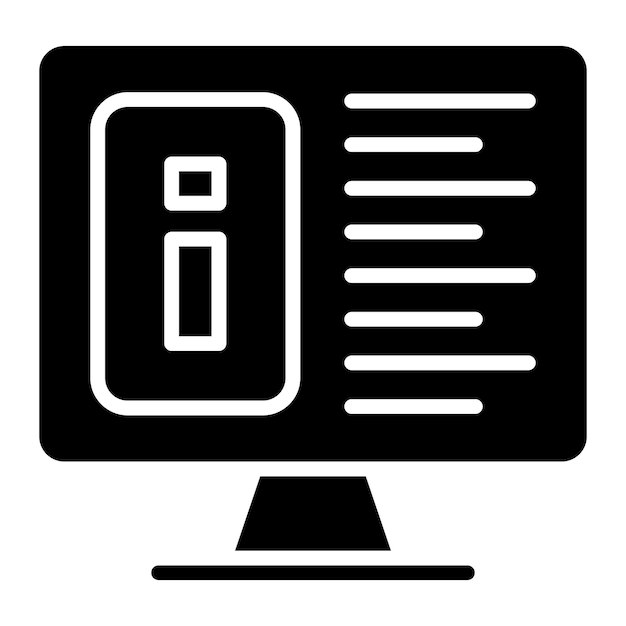 Estilo del icono de la información de diseño vectorial