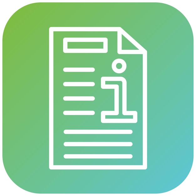 Estilo del icono de la información de diseño vectorial