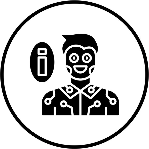 Estilo del icono de la información de diseño vectorial