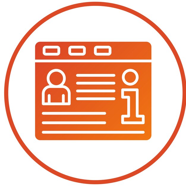 Estilo del icono de la información de diseño vectorial
