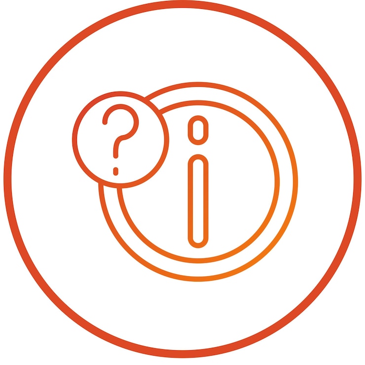 Vector estilo del icono de la información de diseño vectorial