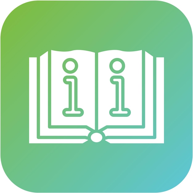 Estilo del icono de la información del libro