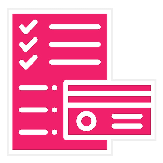 Estilo del icono del informe de crédito de diseño vectorial