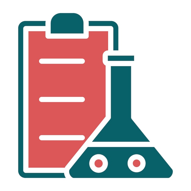 Estilo del icono del informe de laboratorio