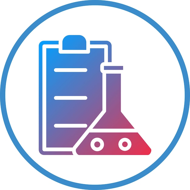 Estilo del icono del informe de laboratorio