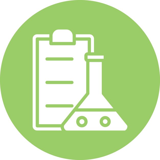 Estilo del icono del informe de laboratorio