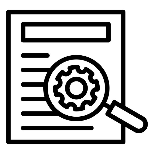 Estilo del icono del informe de respaldo del diseño vectorial