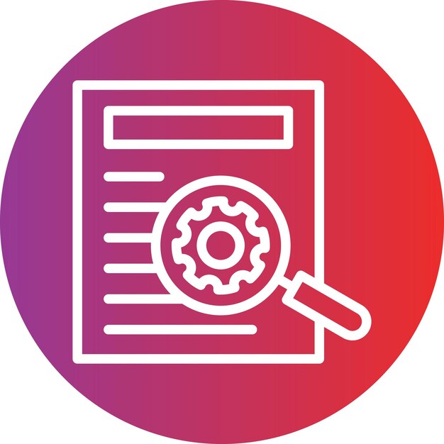 Estilo del icono del informe de respaldo del diseño vectorial