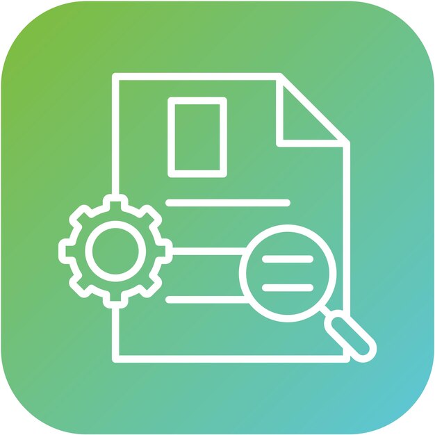 Estilo del icono del informe de respaldo del diseño vectorial