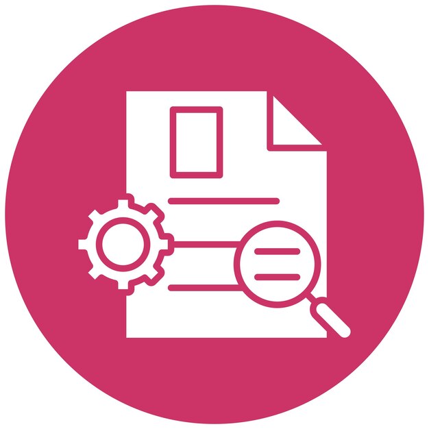 Estilo del icono del informe de respaldo del diseño vectorial