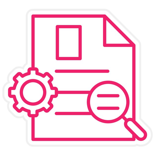 Estilo del icono del informe de respaldo del diseño vectorial