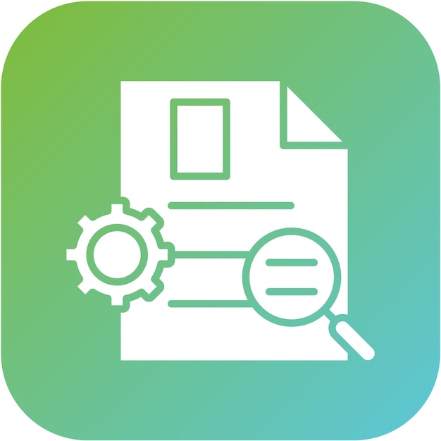 Estilo del icono del informe de respaldo del diseño vectorial