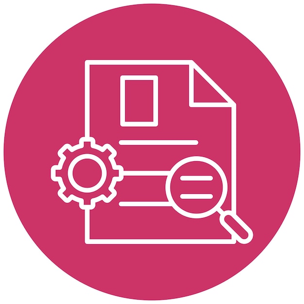 Estilo del icono del informe de respaldo del diseño vectorial