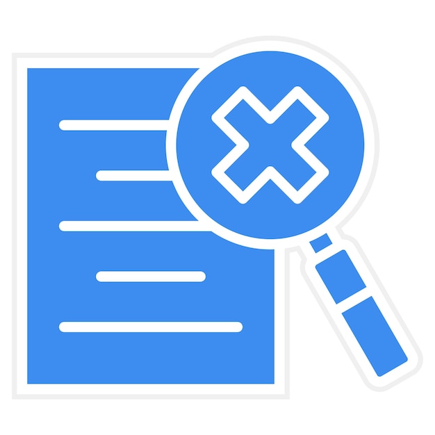 Estilo del icono de infracción de datos de diseño vectorial