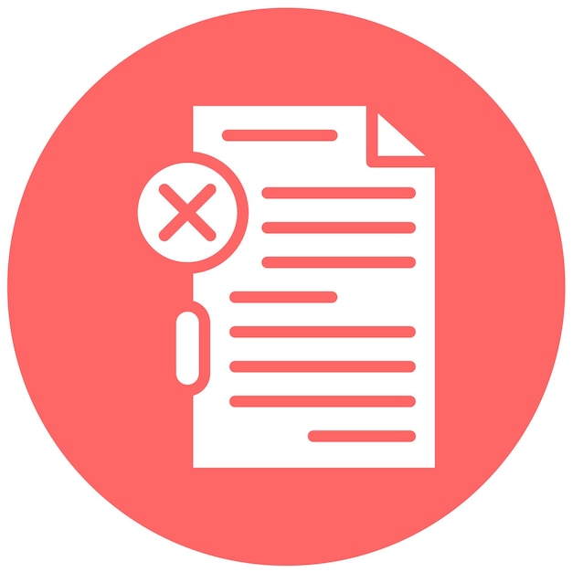 Estilo del icono de infracción de datos de diseño vectorial