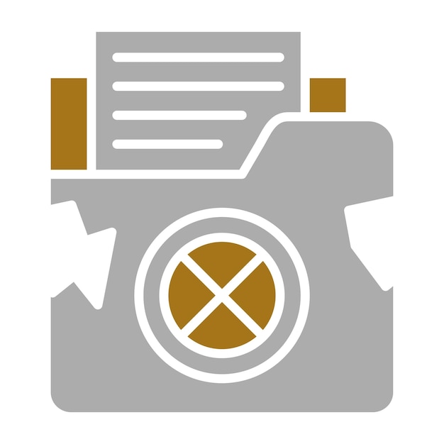 Estilo del icono de infracción de datos de diseño vectorial