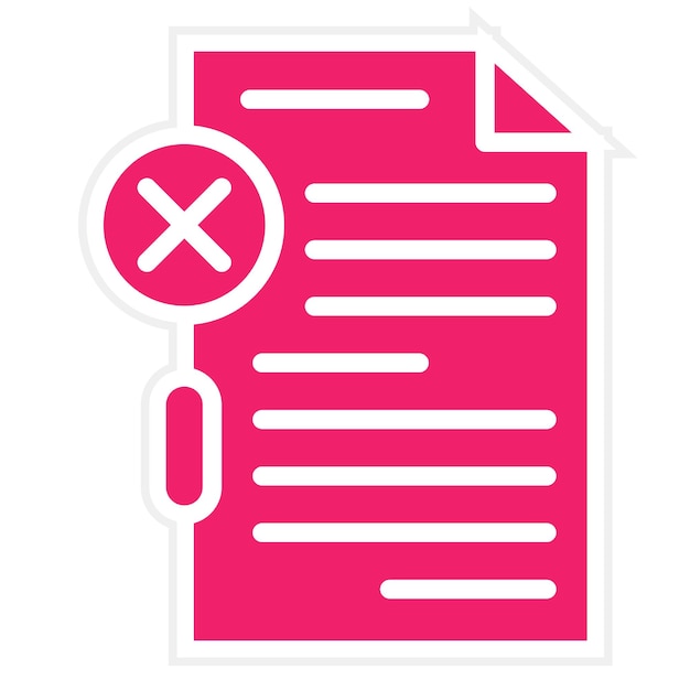 Estilo del icono de infracción de datos de diseño vectorial
