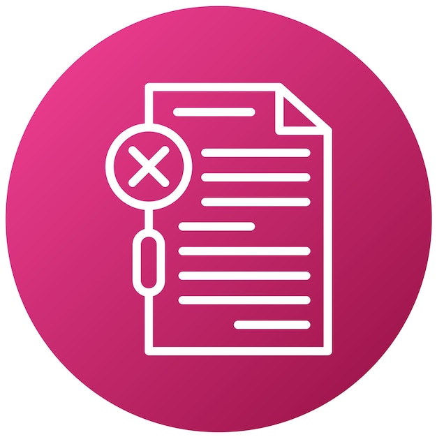 Estilo del icono de infracción de datos de diseño vectorial