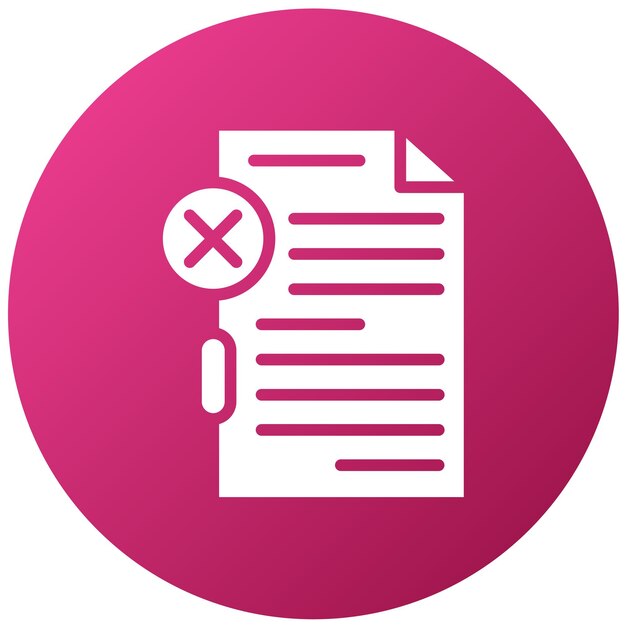 Estilo del icono de infracción de datos de diseño vectorial