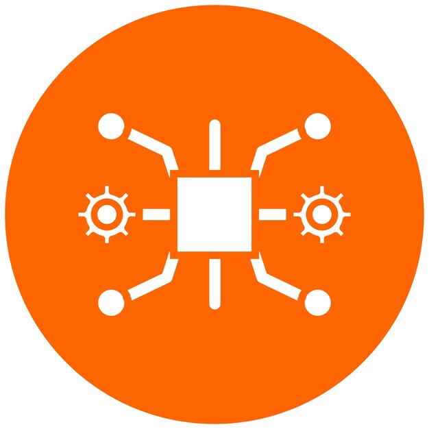 Estilo del icono de la infraestructura de diseño vectorial