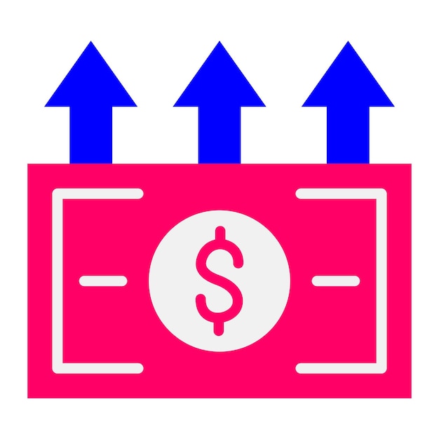 Estilo del icono de ingresos del diseño vectorial