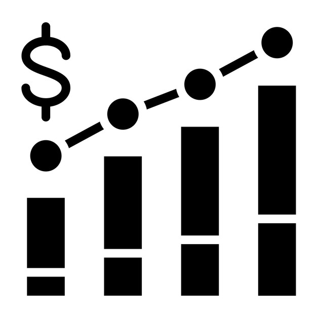Estilo del icono de ingresos del diseño vectorial