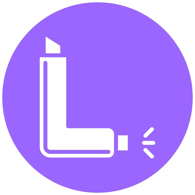 Estilo del icono del inhalador de asma de diseño vectorial
