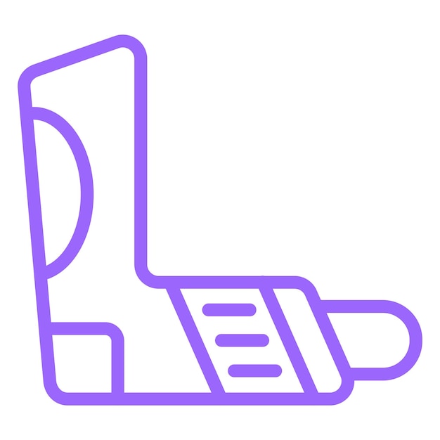 Estilo del icono del inhalador de diseño vectorial