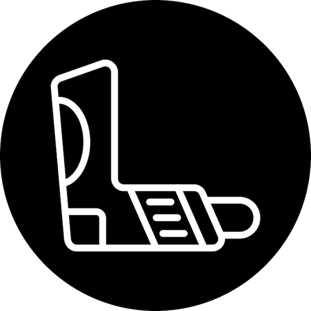 Estilo del icono del inhalador de diseño vectorial