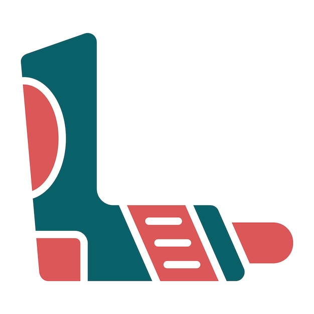 Estilo del icono del inhalador de diseño vectorial