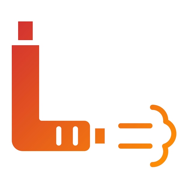 Estilo del icono del inhalador de diseño vectorial