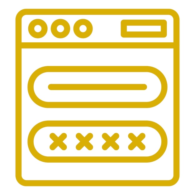 Estilo del icono de inicio de sesión de diseño vectorial
