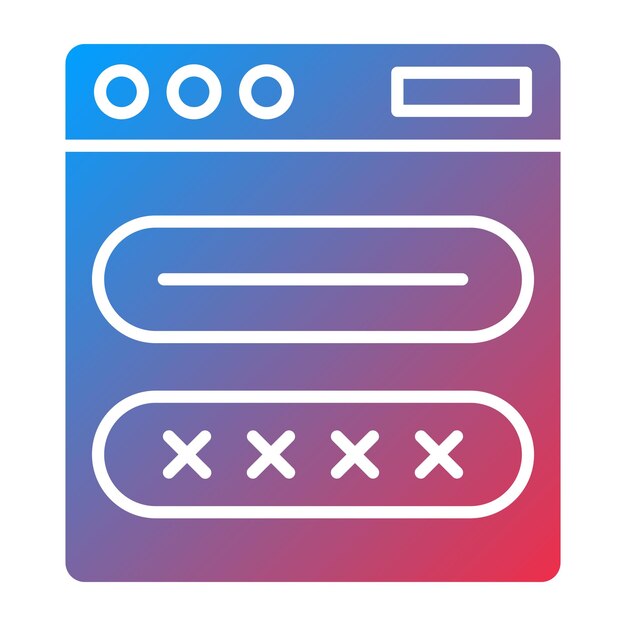 Estilo del icono de inicio de sesión de diseño vectorial