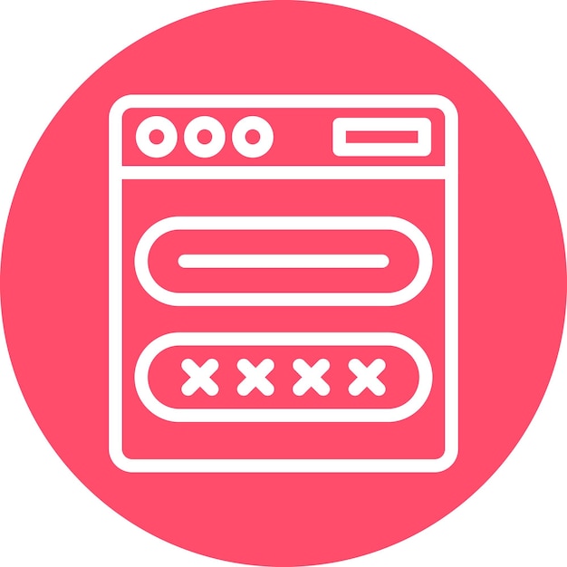 Estilo del icono de inicio de sesión de diseño vectorial