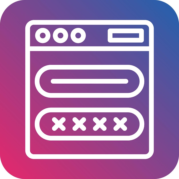 Estilo del icono de inicio de sesión de diseño vectorial