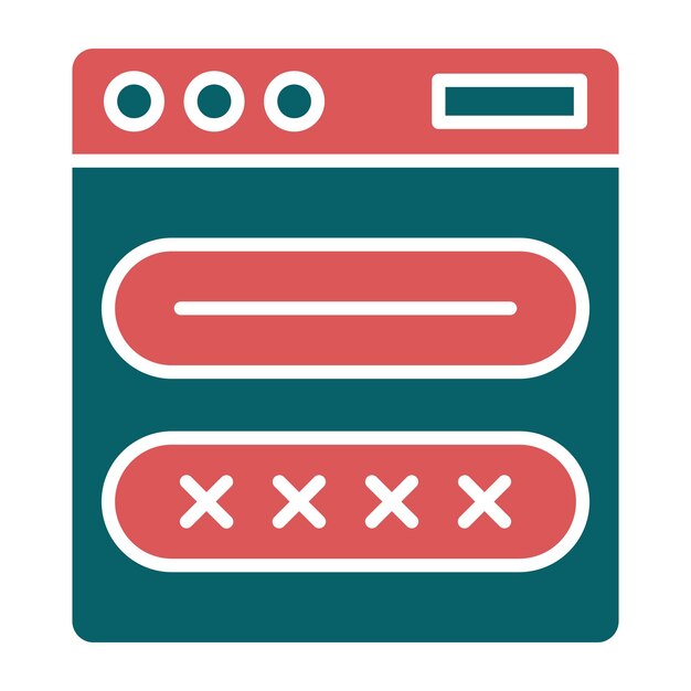 Estilo del icono de inicio de sesión de diseño vectorial