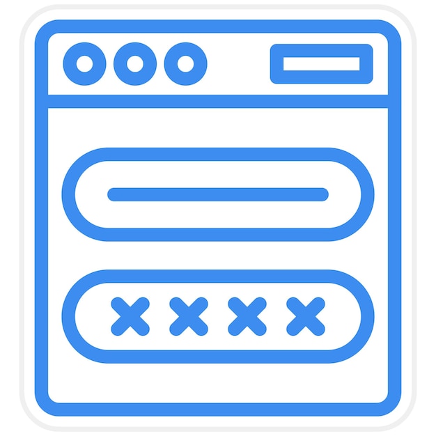 Estilo del icono de inicio de sesión de diseño vectorial